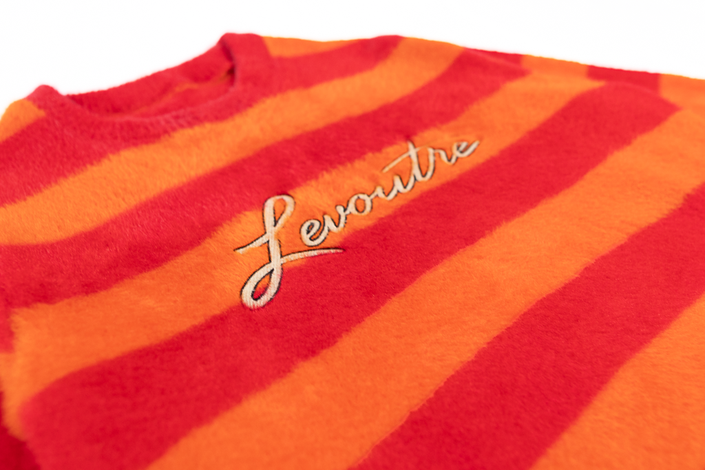Sunfire Striped Mohair Sweater