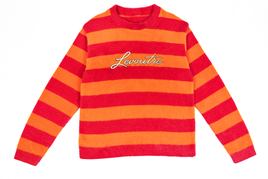 Sunfire Striped Mohair Sweater