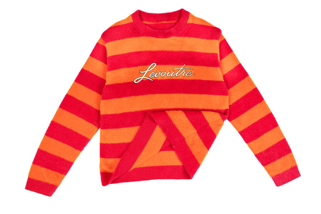 Sunfire Striped Mohair Sweater