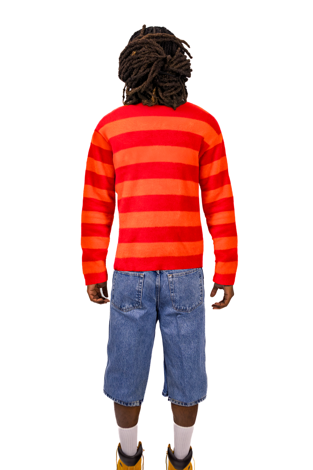Sunfire Striped Mohair Sweater