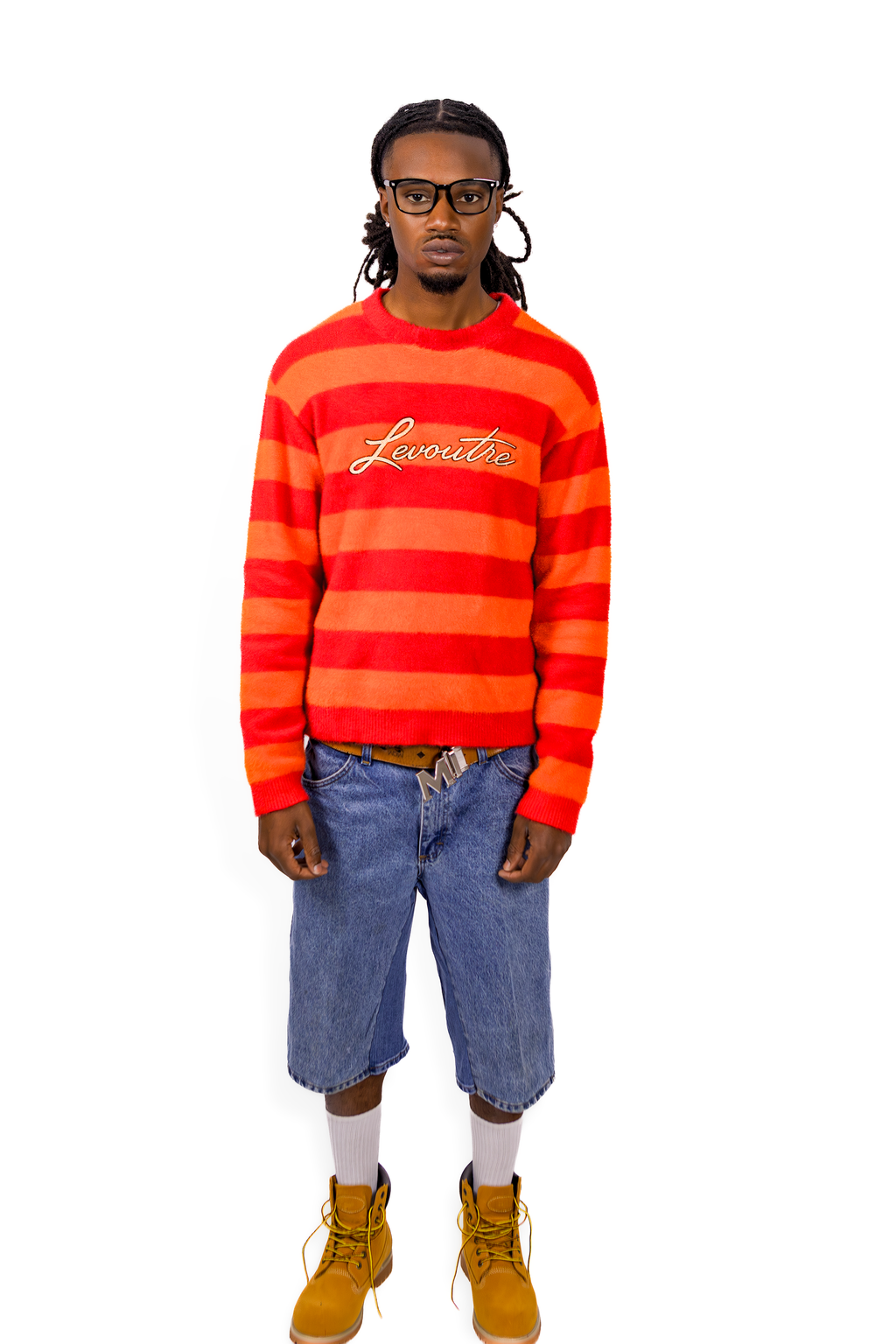Sunfire Striped Mohair Sweater