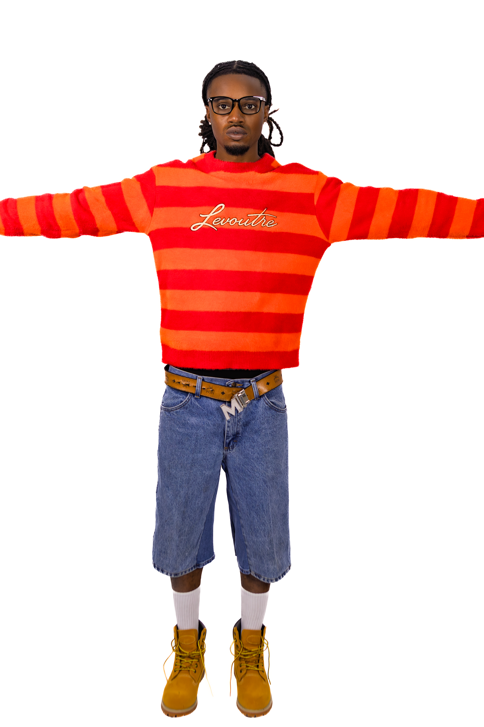 Sunfire Striped Mohair Sweater